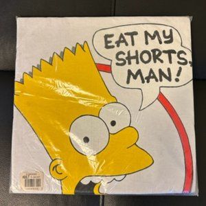 Vintage 1990 The Simpsons Bart "Eat My Shorts, Man!" T Shirt XL Brand New!